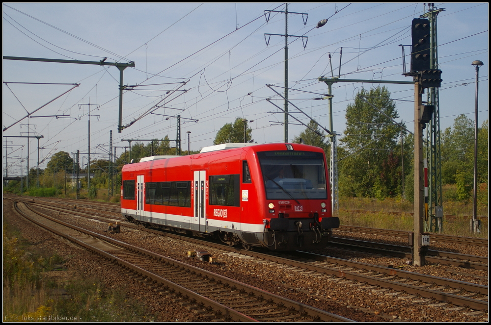 DB Regio RAB 650 026 auf Dienstfahrt am 17.09.2012 in Berlin Schnefeld Flughafen