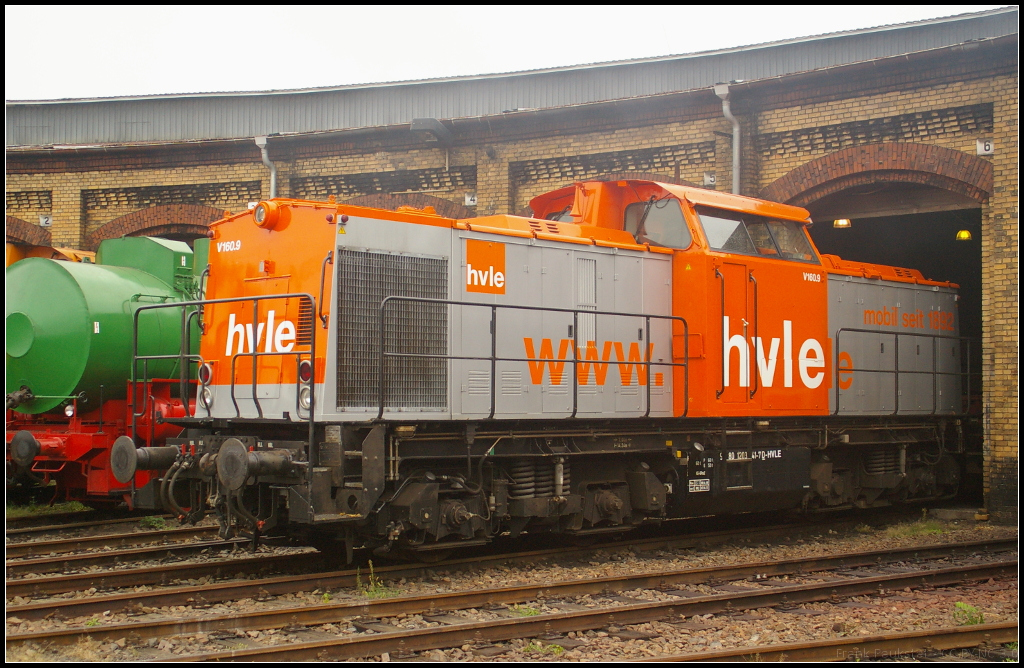 Zu Gast war hvle V 160.9 / 203 141-7 beim 11. Berliner Eisenbahnfest in Berlin Schneweide am 20.09.2014 auch die im Jahr 2013 von LOCON erworbene Lok.