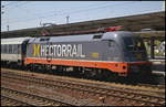 Hectorrail 242.517 / 182 517 steht mit dem LOC 1819 nach Stuttgart abfahrbereit am 11.05.2017 in Berlin-Lichtenberg