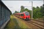 DB Regio 442 315 als Ersatzzug nach Gesundbrunnen am 16.06.2014 durch Panketal-Rntgental