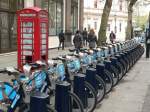 Fahrradverleih in London, Barclays-System. April 2012, London  ...