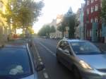 Neuer Schutzstreifen f�r Radfahrer ...  Thomas Wendt 01.10.2012