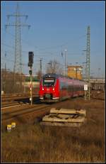 DB Regio 442 335 am 07.01.2014 als RE7 zum Endhalt in Berlin Schnefeld Flughafen.
