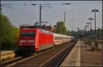 DB Fernverkehr 101 053-7 mit dem IC 1779 Hamburg-Altona - Frankfurt (Main) Hbf bei der Ausfahrt von Gleis 101 am 05.09.2014 im Bahnhof Uelzen