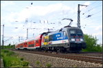 DB Regio 182 016 mit Werbung  VVO - Ein Ticket.