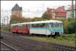 Auch die  Ferkeltaxen , unter anderem 772 367-9, holten ihre Fahrgste im Bahnhof ab um dann nach Reuth zu fahren (Eisenbahnfest zum Weimarer Zwiebelmarkt, 10.10.2009)