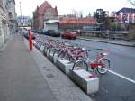 Call a Bike in Berlin - derzeit leider nur in wenigen Innenstadtbezirken, dafr aber mit sehr hoher Dichte.