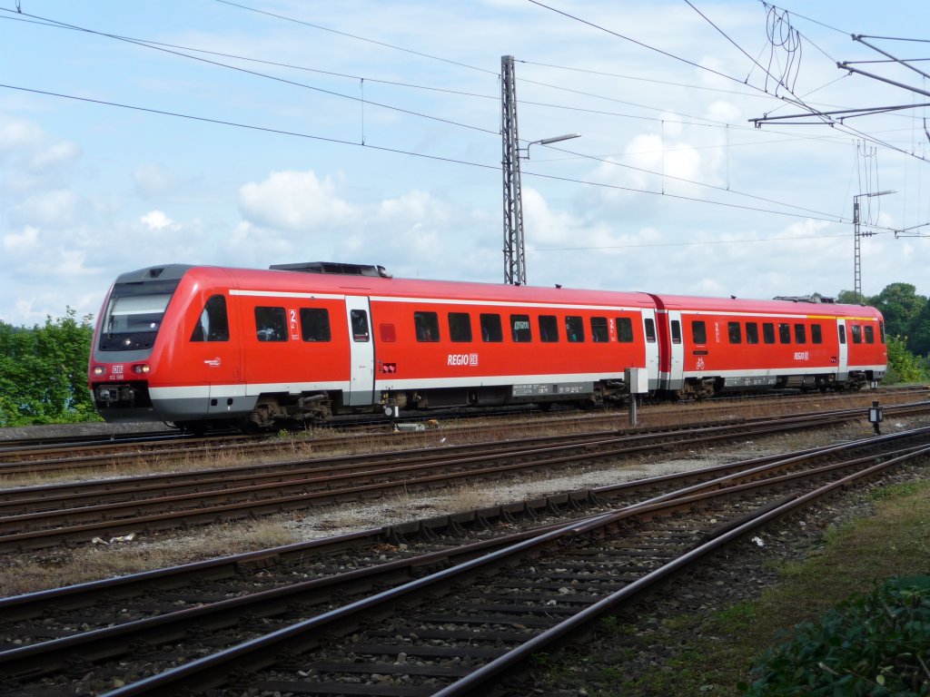 612 088 f�hrt am 10.07.2009 in Lindau Hauptbahnhof ein.