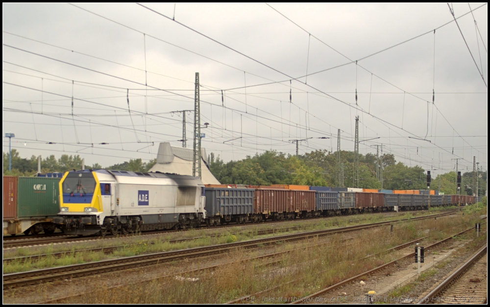 A.D.E. 264 007-6 mit Erzwagen am 09.09.2011 in Magdeburg Hbf.