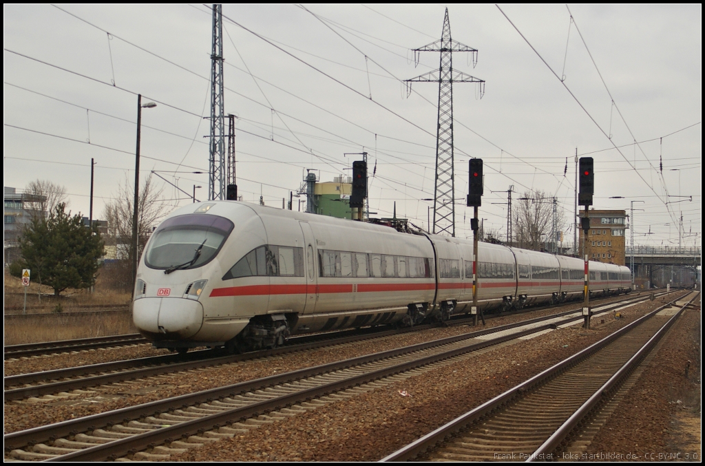 DB Fernverkehr 411 009  Gstrow  (Tz 1109) als Umleiter am 03.04.2013 in Berlin Schnefeld Flughafen