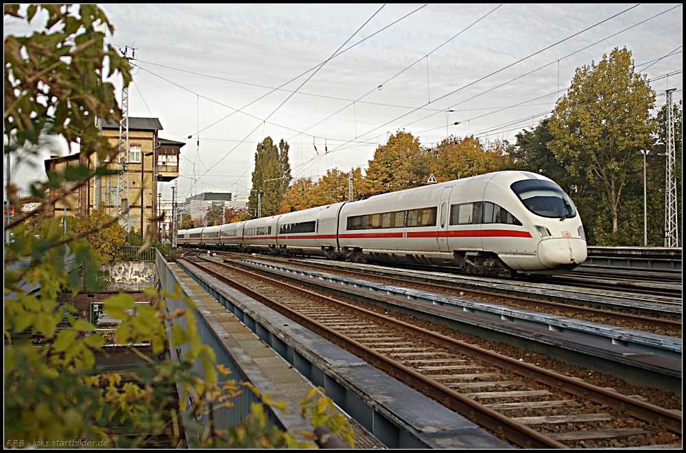 DB Fernverkehr 411 074 / 411 574 als Leerpark nach Rummelsburg (gesehen Berlin Greifswalder Straße 27.10.2010)