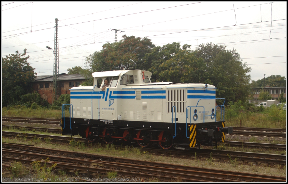 ITB 345 268-7 solo am 09.09.2011 in Magdeburg Hbf.