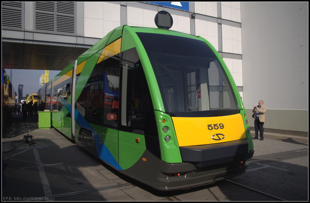 Solaris Tramino fr MPK Poznan auf der InnoTrans 2012 in Berlin