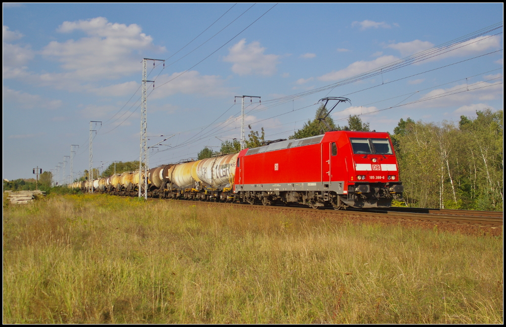 DB Schenker 185 388-6 mit Zans in Berlin Wuhlheide, 18.09.2014