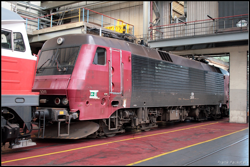 Railion EA 3011 abgestellt in der groen Halle (135 Jahre Werk Cottbus, Cottbus 19.09.2009)