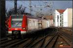 DB 423 033-0 der S-Bahn Stuttgart im S7-Ergänzungsverkehr nach Bln.-Ostbahnhof (NVR-Nummer 94 80 0423 033-0 D-DB, S-Bahn Stuttgart, Berlin Friedrichstraße, 27.02.2010)