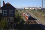 DB Regio 642 178 setzt von der Tankstelle um zur Fahrt in den Leipziger Hauptbahnhof.