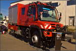 Auf der InnoTrans 2018 in Berlin stand das neue Einsatzfahrzeug der Magdeburger Verkehrsbetriebe (MVB) auf Basis des Unimog U 423. Er besitzt eine Doppelkabine mit Platz für 7 Personen, kann im Notfall auch liegengebliebene Straßenbahnen abschleppen, ausgestattet mit einem Kofferaufbau für Geräte und Werkzeug. Das Fahrzeug hat eine Leistung von 170 kW, hat 8 Vor- und Rückwärtsgänge bei permanenten Allradantrieb und eine Höchstgeschwindigkeit von 50 km/h (Schiene). Über Sonderausstattungen kann das Zweiwegefahrzeug noch erweitert werden.