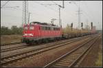 DB Schenker 139 309-9 mit sechsachsigen Samms-Wagen (ex E40 1309, gesehen Berlin Schönefeld-Flughafen 01.11.2010)