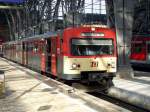 TSB VT2E in den alten Farben der ehemaligen Frankfurt-Knigsteiner Eisenbahn nach Knigstein/Ts. (Frankfurt/Main, 2006)