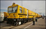 InnoTrans 2016 in Berlin: Der Hochgeschwindigkeits-Schienenfräszug (HSM) von Schweerbau dient der präventiven Bearbeitung von Schienen.