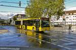 Auf der Linie 131 ist Wagen 1798 der Ruhrbahn am 02.10.19 auf dem Weg nach Ratingen.