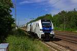 2159 251 von hhpi durchf�hrt am 21.05.25 mit einem Ganzzug Selbstentladewagen den Bahnhof Ludwigsfelde in Richtung S�den.