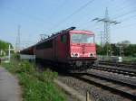Am 21.04.2011 durchf�hrt 155 028 den Bahnhof Ratingen-Lintorf.