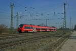 Auf der Fahrt von K�nigs Wusterhausen nach Potsdam-Golm wird 442 316 in wenigen Augenblicken einen Zwischenstopp in Saarmund einlegen.