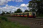 Wegen Bauarbeiten fuhr die Linie S46 im August 2024 im S�den nur bis Gr�nau.