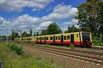 Auf den meisten Linien, die �ber den Berliner S-Bahn-Ring fahren sind die neuen Fahrzeuge der Baureihen 483 und 484 unterwegs.