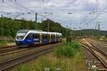 Aus Richtung Osnabr�ck kommend wird 643 318 der NWB in wenigen Minuten Bielefeld Hbf erreichen.