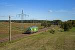 Die 248 024 der Firma BUG Verkehrsbau war am 24.09.2025 bei Nudow auf dem Berliner Au�enring unterwegs in Richtung Osten.
