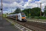 462 044 f�hrt als RE4 von Dortmund nach Wuppertal-Vohwinkel aus dem Bahnhof Wuppertal-Oberbarmen aus.