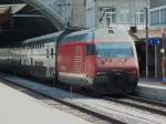 460 084 ist mit einem InterCity aus Genf in St.Gallen eingetroffen und legt dort vor der R�ckfahrt eine Pause ein.