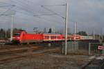 Ein unbekannter Pbz in der morgendlichen Sonne Richtung Berlin (Berlin Blankenburg, 23.01.2009).