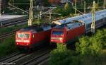 DB Fernverkehr 120 109-4 trifft DB Fernverkehr 101 062-8 Hhe S-Bahnhof Berlin Westhafen, 05.06.2000    Update 120 109: 2015 in Mnchen z; 11.12.2015 in Mnchen ++