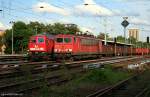 DB Schenker 155 210-8 Lz neben MEG 313 (Berlin Greifswalder Str, 08.06.2009)    Update: 2015 in Senftenberg z; 2015 berfhrt nach Rostock-Seehafen; 24.08.2015 in Opladen verschrottet