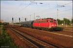 DB 115 448-3 mit dem EN 477  Metropol  nach Budapest-keleti (Berlin Schönefeld, 08.08.2009)