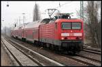 DB Regio 114 035-9 mit dem RE3 nach Elsterwerda (Berlin Karow 17.03.2010)