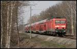 DB Regio 114 035-9 mit dem RE1 nach Frankfurt/Oder (Erkner 06.04.2010)