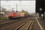 DB Schenker 152 053-5 mit einem gemischtem Gterzug (gesehen Bebra 14.10.2010)