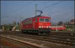 DB Schenker 155 271-0 kommt solo in den Rbf eingefahren (gesehen Bebra 14.10.2010)    Update: 2015 in Rostock-Seehafen z; ++ 08.09.2015 in Opladen