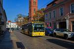 Neben vielen Straenbahnen verirrt sich ab und an auch ein Bus in die Kpenicker Altstadt.