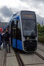 Diese Stra�enbahn vom Typ Pesa Twist ist f�r den Stra�enbahn in Breslau vorgesehen.