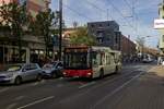 Auf der Linie 724 ist der MAN-Solobus 7018 am 27.10.22 in Dsseldorf-Eller unterwegs.