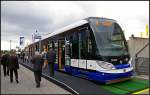 Tw 57049 der Prager Straenbahn (Typ TRAMCAR FORCITY, INNOTRANS 2010 Berlin 21.09.2010)