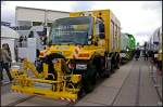 Den Unimog U400 kann man in verschiedenen Varianten ordern, hier ist er mit den Gerten fr die Vegetationspflege ausgerstet (INNOTRANS 2010 Berlin 21.09.2010)