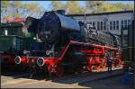 Zu Gast ist DR 41 1185-2 der BSW Gruppe Traditionsgemeinschaft Bw Halle P e.V. und zeigt sich den Gästen (gesehen Bw-Fest Lutherstadt Wittenberg 10.10.2010)