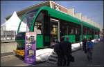 Tram Imperio des Herstellers Astra Vagoane aus Rumnien auf der InnoTrans 2012 in Berlin